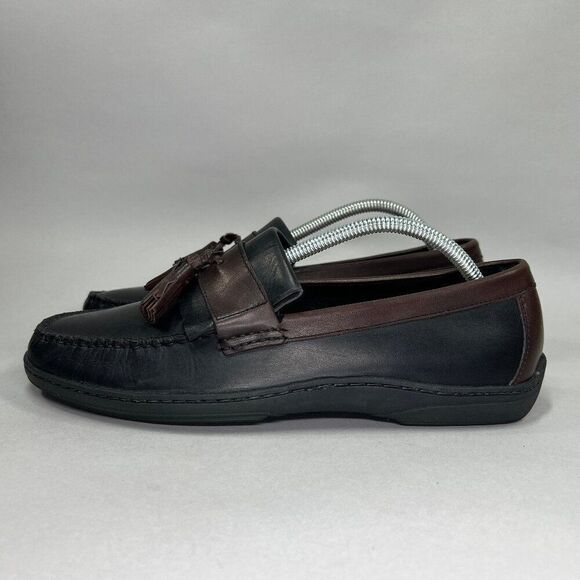 Cole Haan Men\'s Size 9 Black & Brown Leather Tassel Loafers‎ main image 5